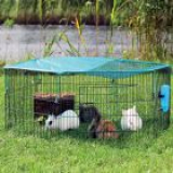 Trixie løbegård til ungdyr, 6-kantet med solbeskyttelse